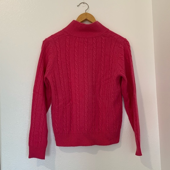 Bogner Luxury Knit Quarter Zip Sweater Virgin Wool/Cashmere - Picture 5 of 6